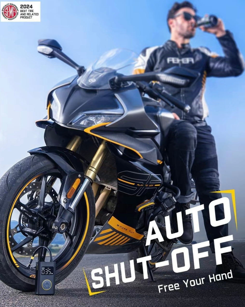 Portable Tire Inflator 150PSI High-Pressure