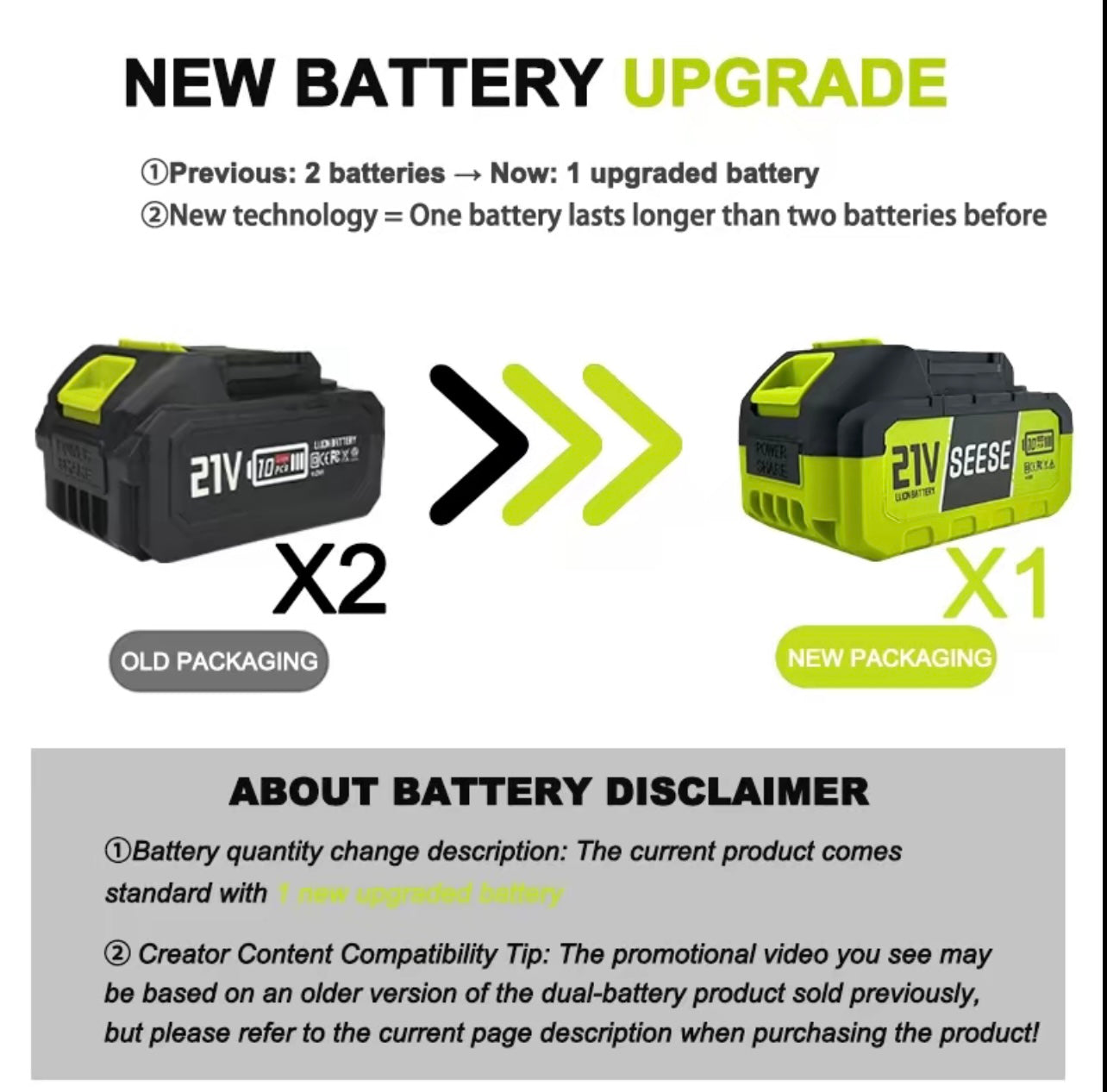 SEESE Cordless Leaf Blower