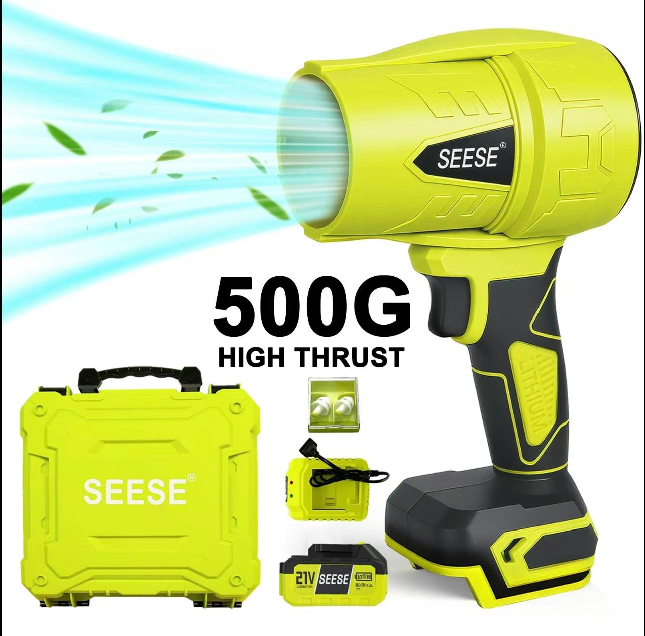 SEESE Cordless Leaf Blower