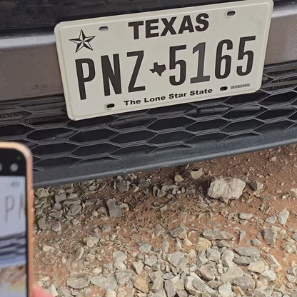 Reflective License Plate Stickers (Numbers)